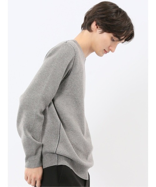 m.f.editorial（エムエフエディトリアル）の「【ストレッチ ウォッシャブル】m.f.エディトリアル メンズ クルー ニット セータ―（ニット/セーター・メンズ・ネイビー/グレー/ブルー/アイボリー・MEDIUM/LARGE/X-LARGE）」の19枚目の写真