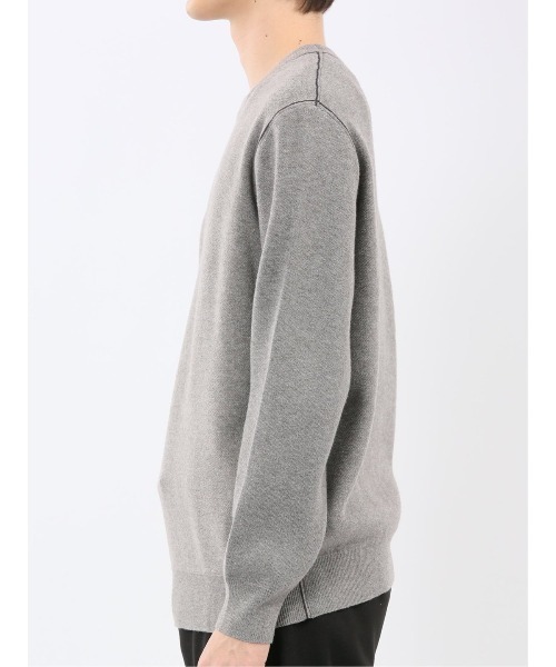 m.f.editorial（エムエフエディトリアル）の「【ストレッチ ウォッシャブル】m.f.エディトリアル メンズ クルー ニット セータ―（ニット/セーター・メンズ・ネイビー/グレー/ブルー/アイボリー・MEDIUM/LARGE/X-LARGE）」の22枚目の写真