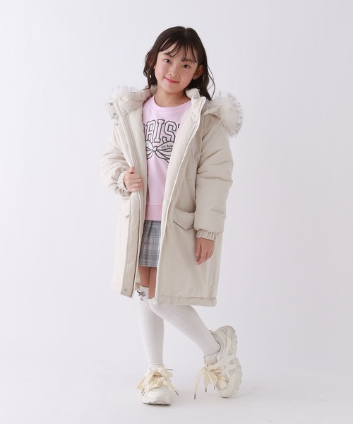 repipi armario（レピピ アルマリオ）の「【10C REPIPI】ギャルモンスターコート（ダウンジャケット/コート・キッズ・オフホワイト/ブラック・120cm/130cm/140cm/110cm）」の2枚目の写真