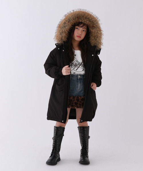 repipi armario（レピピ アルマリオ）の「【10C REPIPI】ギャルモンスターコート（ダウンジャケット/コート・キッズ・オフホワイト/ブラック・120cm/130cm/140cm/110cm）」の10枚目の写真