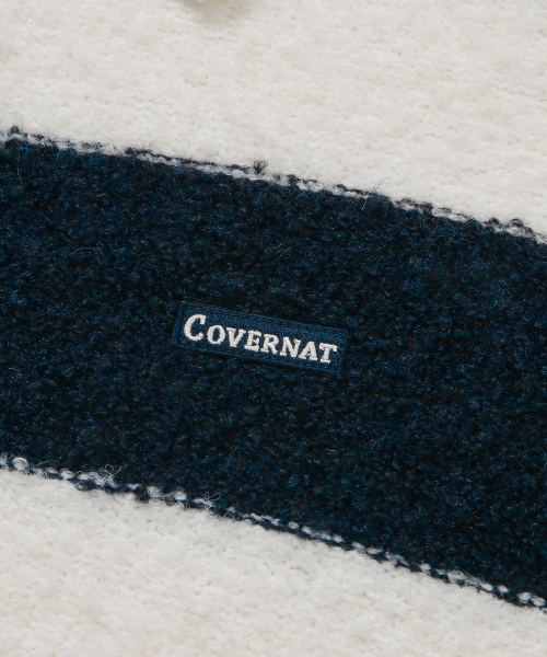 COVERNAT(カバーナット)の「ブークルヤーンラグビーニットダークネイビー(ニット/セーター・レディース・その他・XX-LARGE/X-SMALL/SMALL/MEDIUM/LARGE/X-LARGE)」の4枚目の写真