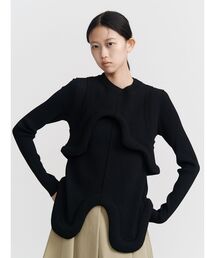 UN3D.（アンスリード）の「UN3D. コクーンスリーブデザインニット