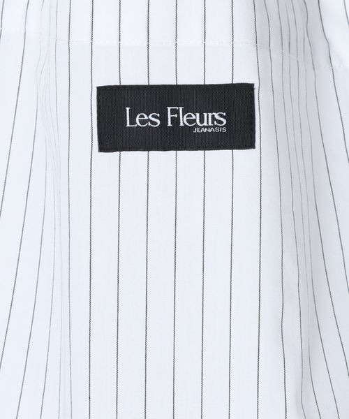 JEANASIS（ジーナシス）の「【Les Fleurs】ストライプBIGBAG/641546（トートバッグ・レディース・ホワイト/ブラウン/ブルー・FREE）」の10枚目の写真