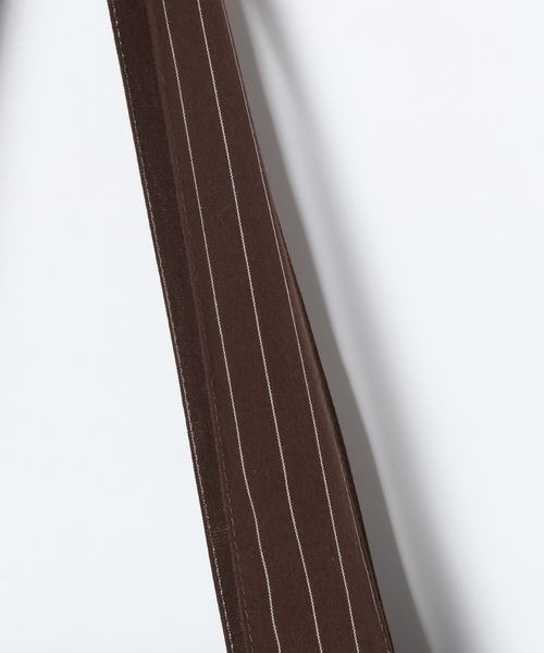 JEANASIS（ジーナシス）の「【Les Fleurs】ストライプBIGBAG/641546（トートバッグ・レディース・ホワイト/ブラウン/ブルー・FREE）」の7枚目の写真