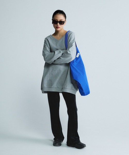 JEANASIS（ジーナシス）の「【Les Fleurs】ストライプBIGBAG/641546（トートバッグ・レディース・ホワイト/ブラウン/ブルー・FREE）」の16枚目の写真