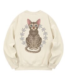 KMC0007 スフィンクスキャット 裏起毛 スウェット - クリーム