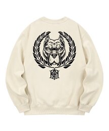 KMC0195 フィットブル起毛 スウェット クレーム