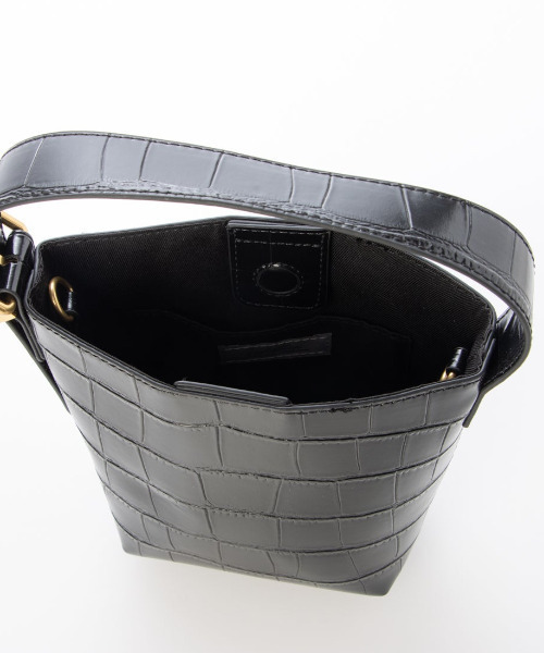 cache cache(カシュ カシュ)の「カシュカシュ cachechche / クロコ型押し2wayミニショルダー(ショルダーバッグ・レディース・ブラウン/ワインレッド/チョコ/ブラック・FREE)」の7枚目の写真