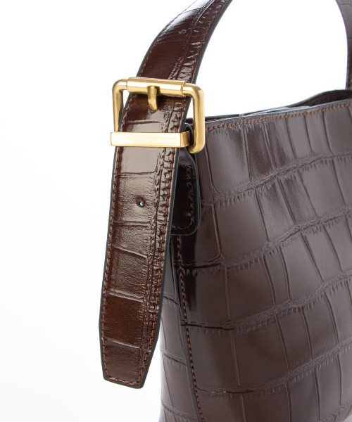 cache cache(カシュ カシュ)の「カシュカシュ cachechche / クロコ型押し2wayミニショルダー(ショルダーバッグ・レディース・ブラウン/ワインレッド/チョコ/ブラック・FREE)」の22枚目の写真