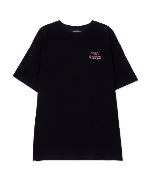 ASTRAL PROJECTION(アストラルプロジェクション)の「マーベルグラフィティレタリングスーピマコットンラウンドネック半袖Tシャツ_ブラック(Tシャツ/カットソー・メンズ・その他・LARGE/X-LARGE/MEDIUM)」の2枚目の写真