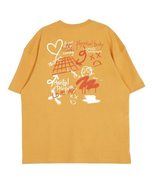 ASTRAL PROJECTION（アストラルプロジェクション）の「バックアストラルグラフィティラウンドネック15番手コットン半袖Tシャツ_チェダー（Tシャツ/カットソー・メンズ・その他・LARGE/X-LARGE）」の3枚目の写真