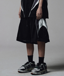 NOT4NERD(�m�b�g�t�H�[�i�[�h)��4 Symbol Colour Block Mesh Shorts - Black(���̑��p���c)