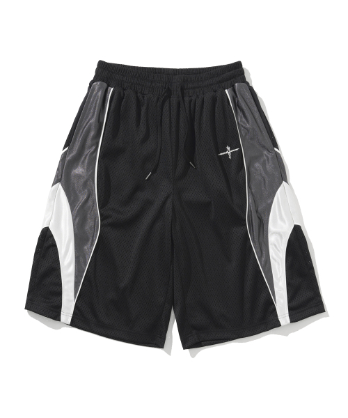 NOT4NERD(ノットフォーナード)の「4 Symbol Colour Block Mesh Shorts - Black(その他パンツ・レディース・その他・MEDIUM/LARGE/X-LARGE)」の2枚目の写真
