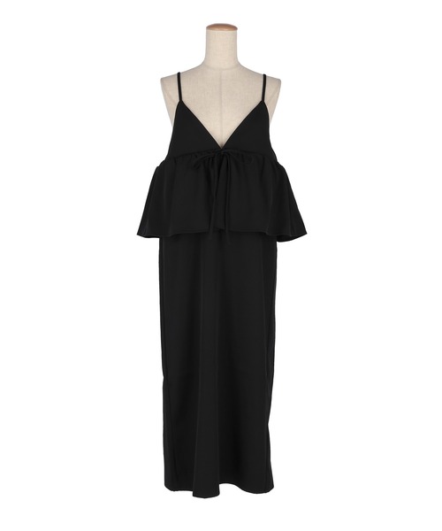 coca(coca)(コカ)の「ペプラムキャミソールワンピース(ワンピース・レディース・ブラック/チャコール・L/M/S)」の20枚目の写真