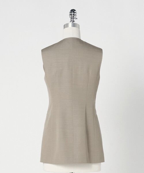LOEFF（ロエフ）の「＜LOEFF＞ギャバジン シャープ ベスト（ベスト・レディース・ナチュラル/ダークグレー・1/0）」の15枚目の写真