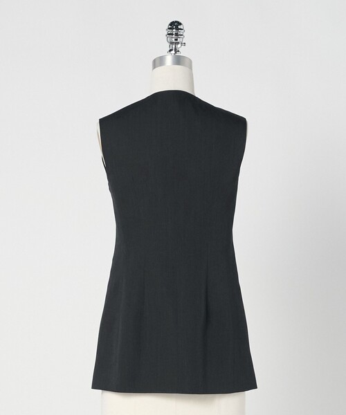 LOEFF（ロエフ）の「＜LOEFF＞ギャバジン シャープ ベスト（ベスト・レディース・ナチュラル/ダークグレー・1/0）」の22枚目の写真