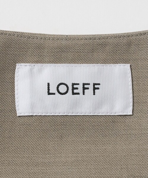 LOEFF(ロエフ)の「<LOEFF>ギャバジン シャープ ベスト(ベスト・レディース・ナチュラル/ダークグレー・1/0)」の8枚目の写真