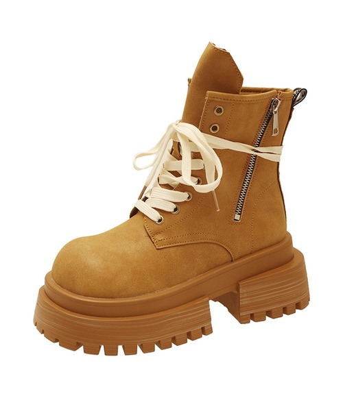 shoes365（シューズスリーシックスファイヴ）の「厚底シューレースブーツ（ブーツ・レディース・チョコ/ブラック/ブラウン・23.0cm/23.5cm/24.0cm/24.5cm/25.0cm）」の17枚目の写真