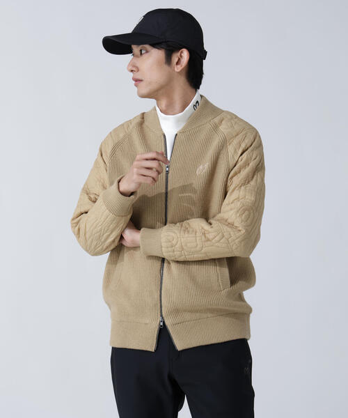 マスターバニー ニット　ブルゾン　メンズ　ゴルフウェア　フルジップ　XL MASTER BUNNY EDITION】ニットジップブルゾン（ブルゾン）｜MASTER