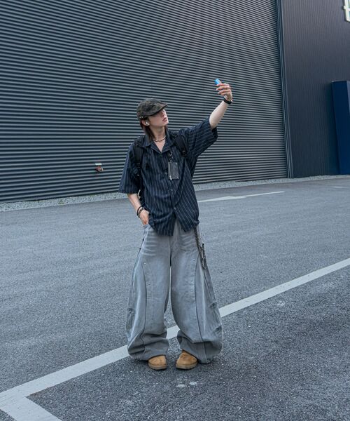 A NOTHING(アナッシング)の「ストライプLCテーラード1/2シャツ(ネイビー)(シャツ/ブラウス・レディース・その他・SMALL/MEDIUM/LARGE)」の19枚目の写真