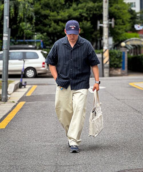 A NOTHING(アナッシング)の「ストライプLCテーラード1/2シャツ(ネイビー)(シャツ/ブラウス・レディース・その他・SMALL/MEDIUM/LARGE)」の20枚目の写真