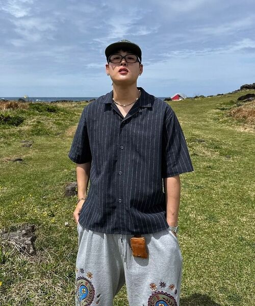 A NOTHING(アナッシング)の「ストライプLCテーラード1/2シャツ(ネイビー)(シャツ/ブラウス・レディース・その他・SMALL/MEDIUM/LARGE)」の10枚目の写真