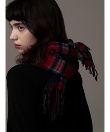 Te chichi | カシミア混リバーシブルチェックマフラー(ストール/ショール)