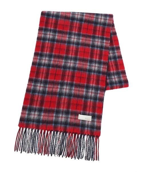 Te chichi（テチチ）の「カシミア混リバーシブルチェックマフラー（ストール/ショール・レディース・レッド/ブラウン/ベージュ・F）」の7枚目の写真