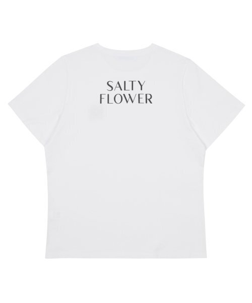 SALTY FLOWER(ソルティフラワー)の「ブラックリボン刺繍シグネチャー半袖ホワイト(Tシャツ/カットソー・レディース・その他・FREE)」の2枚目の写真