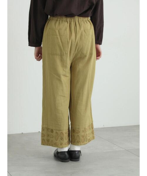 TSUHARU by Samansa Mos2（ツハルバイサマンサモスモス）の「[tukuroi]綿麻ツイル刺繍パンツ（その他パンツ・レディース・ベージュ/ブラウン・F）」の7枚目の写真