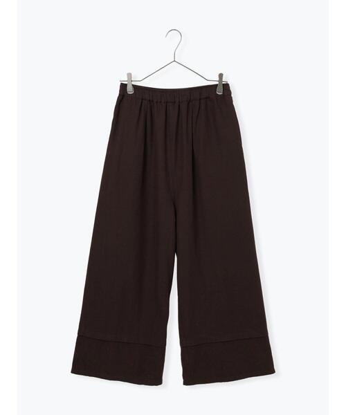 TSUHARU by Samansa Mos2（ツハルバイサマンサモスモス）の「[tukuroi]綿麻ツイル刺繍パンツ（その他パンツ・レディース・ベージュ/ブラウン・F）」の5枚目の写真