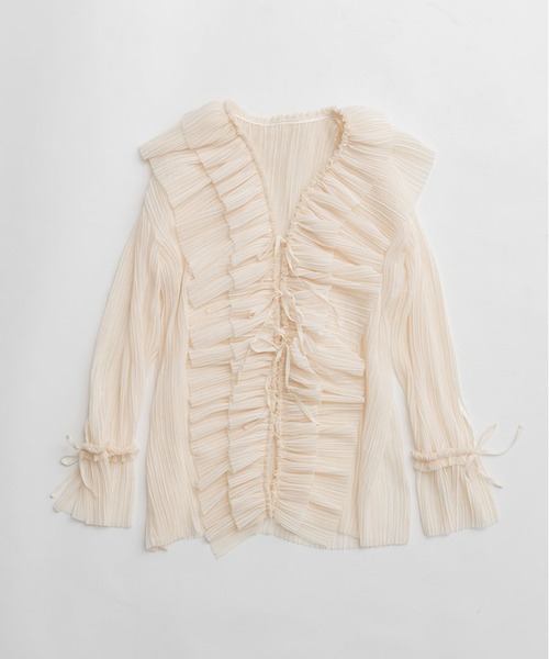 PRANK PROJECT（プランクプロジェクト）の「クレープシフォンチュニック / Crepe Chiffon Tunic（その他トップス・レディース・ブラック/アイボリー・FREE）」の16枚目の写真