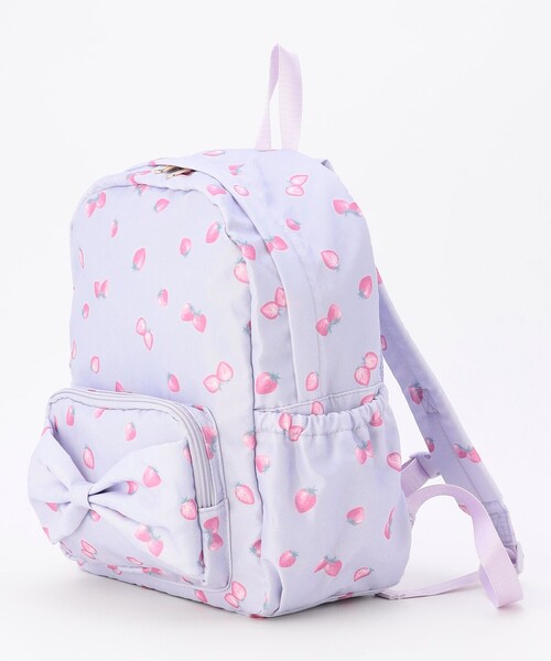 Strawberry Collection】【10L容量】いちご総柄リュック（バックパック