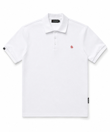 クラシックコットンピケカラーTシャツ[ホワイト]