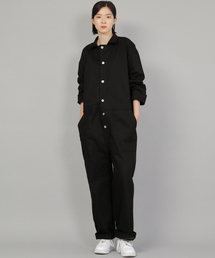 SAINTCREW（セントクルー）の「Overround Fatigue Jumpsuit OF-501 Black Silver Button（つなぎ/オールインワン・メンズ）」