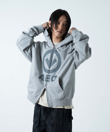 ARROW HOOD ZIP UP (8% MELANGE)