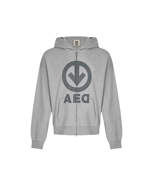 ALL EYES DOWN(オール アイズ ダウン)の「ARROW HOOD ZIP UP (8% MELANGE)(パーカー・メンズ・その他・SMALL/LARGE)」の3枚目の写真