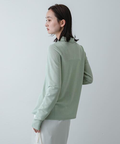 SENSE OF PLACE by URBAN RESEARCH（センスオブプレイスバイアーバンリサーチ）の「フロントドットカットシャツ（シャツ/ブラウス・レディース・オフホワイト/ミント/ブラウン・ONE）」の7枚目の写真