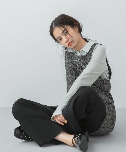 SENSE OF PLACE by URBAN RESEARCH（センスオブプレイスバイアーバンリサーチ）の「フロントドットカットシャツ（シャツ/ブラウス・レディース・オフホワイト/ミント/ブラウン・ONE）」の8枚目の写真