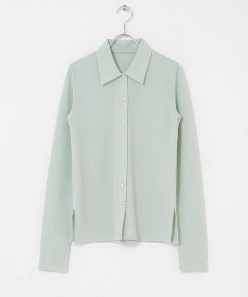 SENSE OF PLACE by URBAN RESEARCH（センスオブプレイスバイアーバンリサーチ）の「フロントドットカットシャツ（シャツ/ブラウス・レディース・オフホワイト/ミント/ブラウン・ONE）」の11枚目の写真