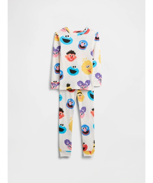 GAP(ギャップ)の「babyGap | セサミストリート パジャマセット(ルームウェア/パジャマ・キッズ・オフホワイト・80cm/90cm/95cm/100cm/105cm/110cm)」の1枚目の写真