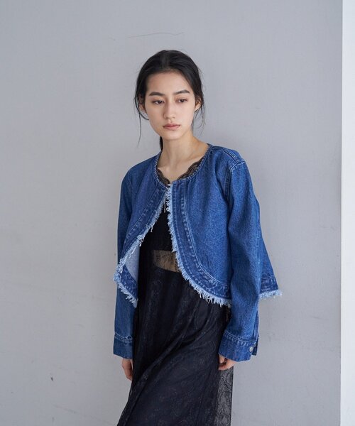 SHENERY（シーナリー）の「ショートデニムボレロ（その他アウター・レディース・ブルー系その他/ブルー・FREE）」の7枚目の写真