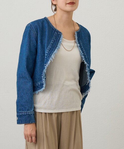 SHENERY（シーナリー）の「ショートデニムボレロ（その他アウター・レディース・ブルー系その他/ブルー・FREE）」の11枚目の写真