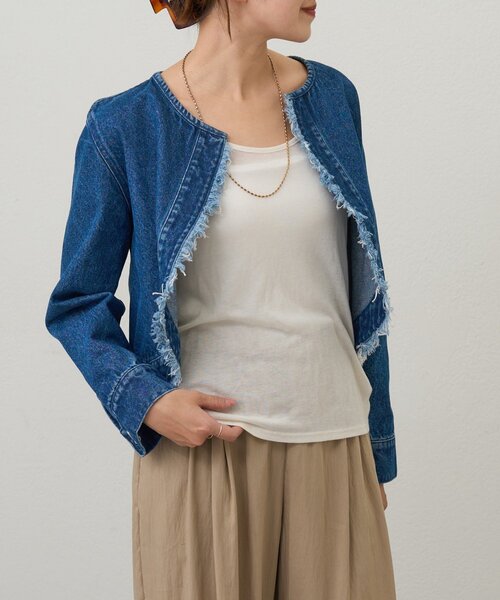 SHENERY（シーナリー）の「ショートデニムボレロ（その他アウター・レディース・ブルー系その他/ブルー・FREE）」の12枚目の写真