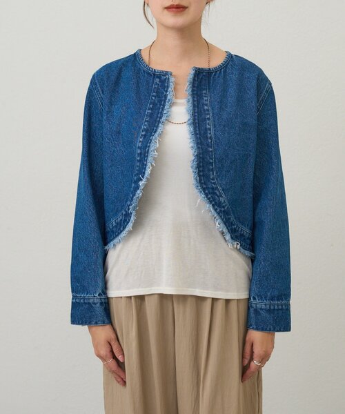 SHENERY（シーナリー）の「ショートデニムボレロ（その他アウター・レディース・ブルー系その他/ブルー・FREE）」の14枚目の写真