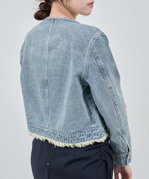 SHENERY（シーナリー）の「ショートデニムボレロ（その他アウター・レディース・ブルー系その他/ブルー・FREE）」の3枚目の写真