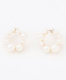 ランダムパールライクリング ピアス