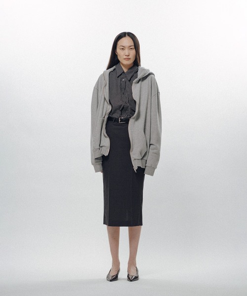 KEISUKEYOSHIDA（ケイスケヨシダ）の「Windward Hoodie（スウェット・レディース・ブラック/グレー/ベージュ・M/L）」の2枚目の写真