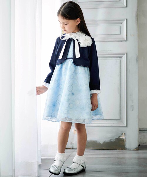 BeBe（ベベ）の「フリル襟ボウタイ付きスムース長袖ブラウス(110~130cm)（シャツ/ブラウス・キッズ・ホワイト・120cm/130cm/110cm）」の5枚目の写真