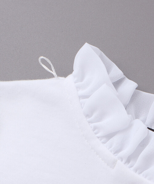 BeBe（ベベ）の「フリル襟ボウタイ付きスムース長袖ブラウス(110~130cm)（シャツ/ブラウス・キッズ・ホワイト・120cm/130cm/110cm）」の12枚目の写真